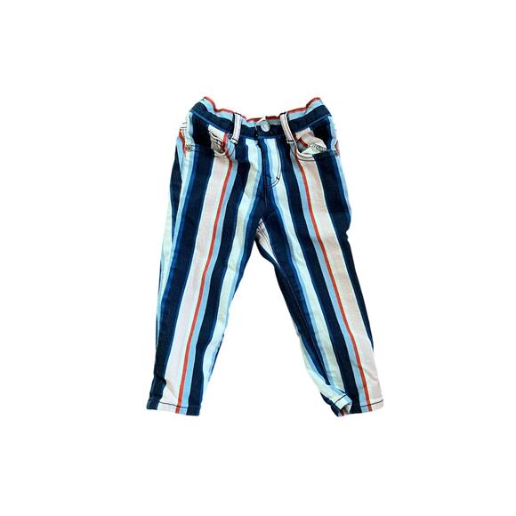 Gymboree Other - Gymboree Toddler Navy Pink White Striped Pants |18-24M